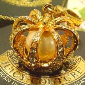 🎉HOST PICK 🎉JUICY COUTURE 2007 Gold Crown 🫅with Pearl JYRU0965